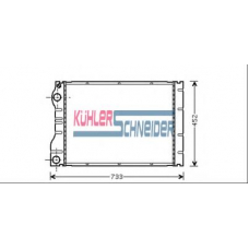 0900171 KUHLER SCHNEIDER Радиатор, охлаждение двигател