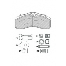 FCV4344PTS FERODO Комплект тормозных колодок, дисковый тормоз