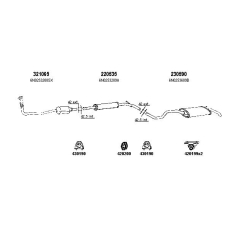 930565S TESH Exhaust system