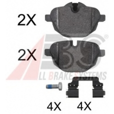 37731 OE ABS Комплект тормозных колодок, дисковый тормоз