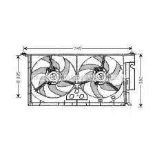 PE7538 Prasco Вентилятор, охлаждение двигателя