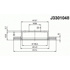 J3301048 NIPPARTS Тормозной диск