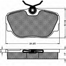10138 BSF Комплект тормозных колодок, дисковый тормоз
