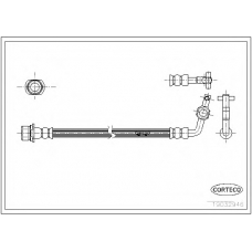 19032946 CORTECO Тормозной шланг