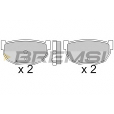 BP2304 BREMSI Комплект тормозных колодок, дисковый тормоз