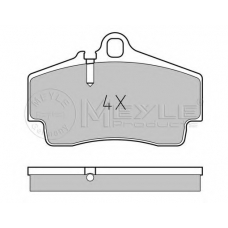025 217 9216/PD MEYLE Комплект тормозных колодок, дисковый тормоз