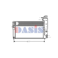 160610N AKS DASIS Радиатор, охлаждение двигателя