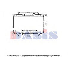 510095N AKS DASIS Радиатор, охлаждение двигателя