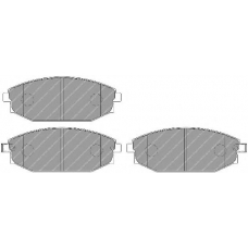 FDB1671 FERODO Комплект тормозных колодок, дисковый тормоз