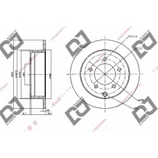 BD1383 DJ PARTS Тормозной диск