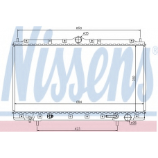 62867 NISSENS Радиатор, охлаждение двигателя