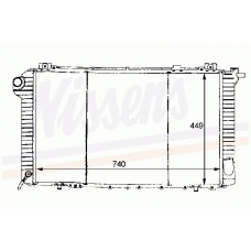 62913 NISSENS Радиатор, охлаждение двигателя