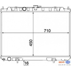 8MK 376 770-761 HELLA Радиатор, охлаждение двигателя