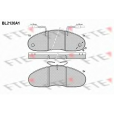 BL2120A1 FTE Комплект тормозных колодок, дисковый тормоз