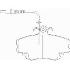 FD6324A NECTO Комплект тормозных колодок, дисковый тормоз