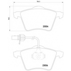 MDB1954 DON Комплект тормозных колодок, дисковый тормоз