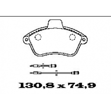 BL1334A2 FTE Комплект тормозных колодок, дисковый тормоз