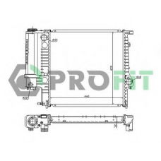PR 0050A1 PROFIT Радиатор, охлаждение двигателя