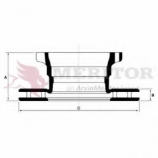 MBR5038 MERITOR Тормозной диск