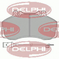 LP858 DELPHI Комплект тормозных колодок, дисковый тормоз