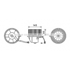 VW8351 Prasco Электродвигатель, вентиляция салона