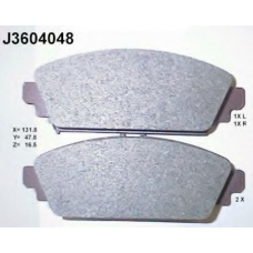 J3604048 NIPPARTS Комплект тормозных колодок, дисковый тормоз