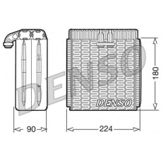 DEV09003 DENSO Испаритель, кондиционер