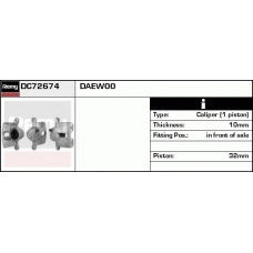 DC72674 DELCO REMY Тормозной суппорт