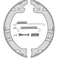 M850R MGA Комплект тормозных колодок, стояночная тормозная с
