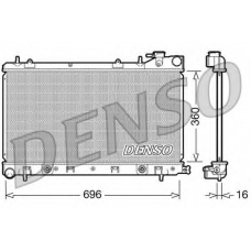 DRM36002 DENSO Радиатор, охлаждение двигателя