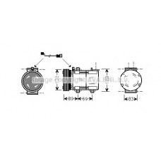 FDAK290 Prasco Компрессор, кондиционер