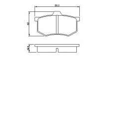 0 986 424 063 BOSCH Комплект тормозных колодок, дисковый тормоз