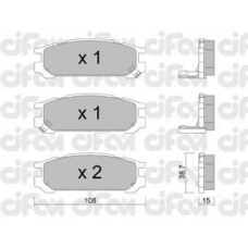 822-204-0 CIFAM Комплект тормозных колодок, дисковый тормоз