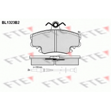 BL1323B2 FTE Комплект тормозных колодок, дисковый тормоз