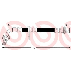 T 83 130 BREMBO Тормозной шланг