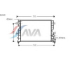 AU2165 GERI Радиатор, охлаждение двигател