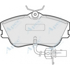 PAD1155 APEC Комплект тормозных колодок, дисковый тормоз