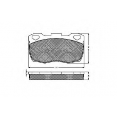 31452 SPIDAN Комплект тормозных колодок, дисковый тормоз