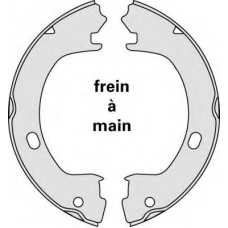 M856 MGA Комплект тормозных колодок, стояночная тормозная с