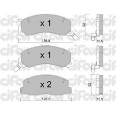 822-281-0 CIFAM Комплект тормозных колодок, дисковый тормоз