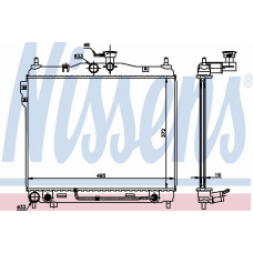 67496 NISSENS Радиатор, охлаждение двигателя