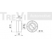 TD1102 TREVI AUTOMOTIVE Паразитный / Ведущий ролик, зубчатый ремень