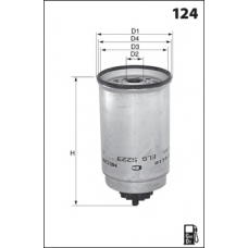 ELG5223 MECAFILTER Топливный фильтр