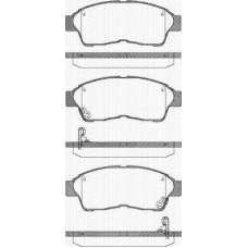 8110 13157 TRISCAN Комплект тормозных колодок, дисковый тормоз