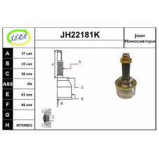 JH22181K SERA Шарнирный комплект, приводной вал