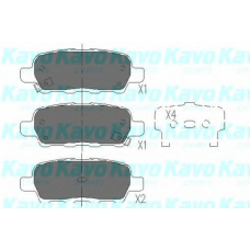 KBP-6517 KAVO PARTS Комплект тормозных колодок, дисковый тормоз