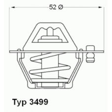 3499.82D WAHLER Термостат, охлаждающая жидкость