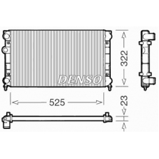 DRM32005 DENSO Радиатор, охлаждение двигателя