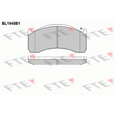 BL1948B1 FTE Комплект тормозных колодок, дисковый тормоз