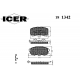 181342<br />ICER<br />Комплект тормозных колодок, дисковый тормоз